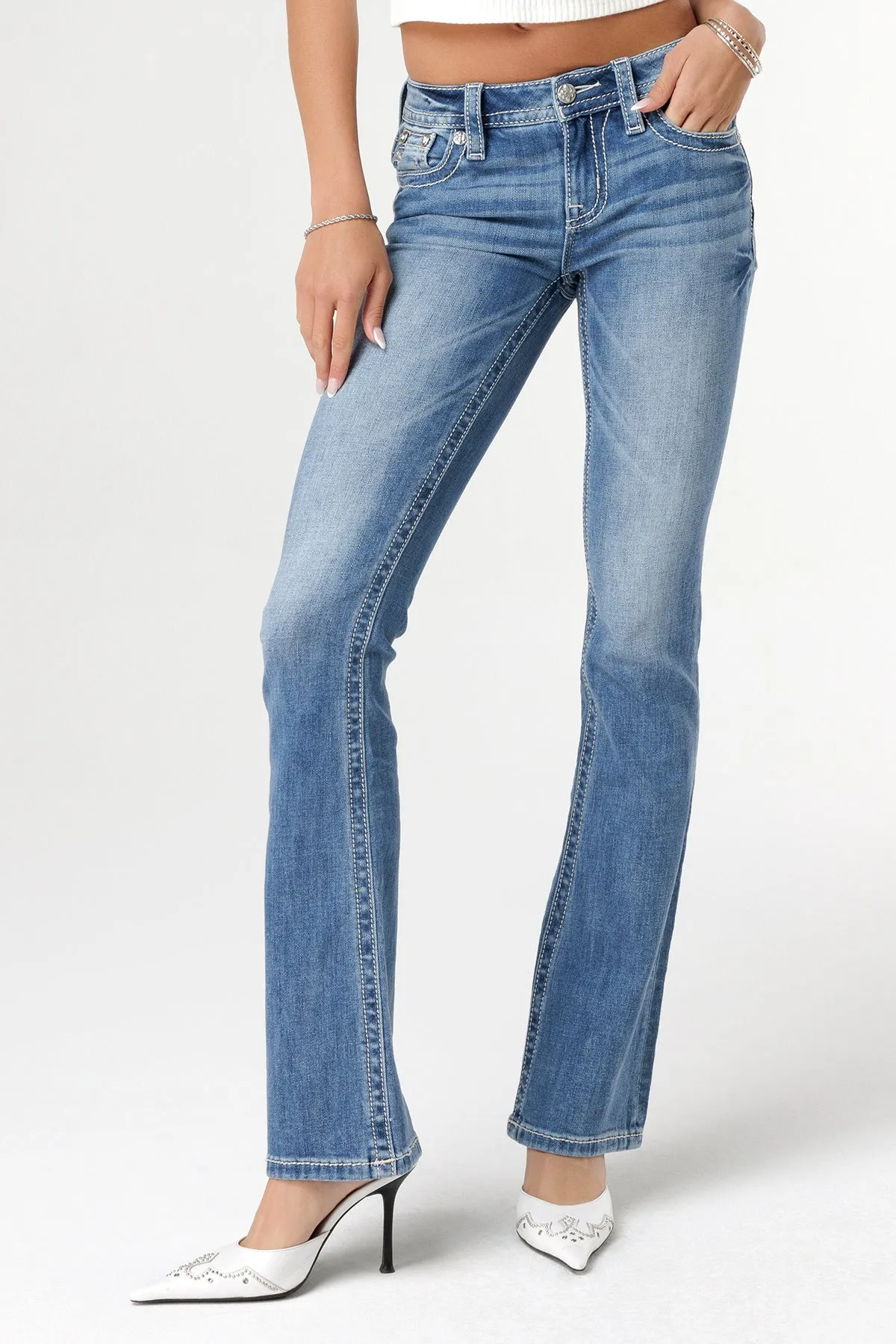 Stitched to Topaz Bootcut Jeans sold by Miss Me product image thumbnail 2