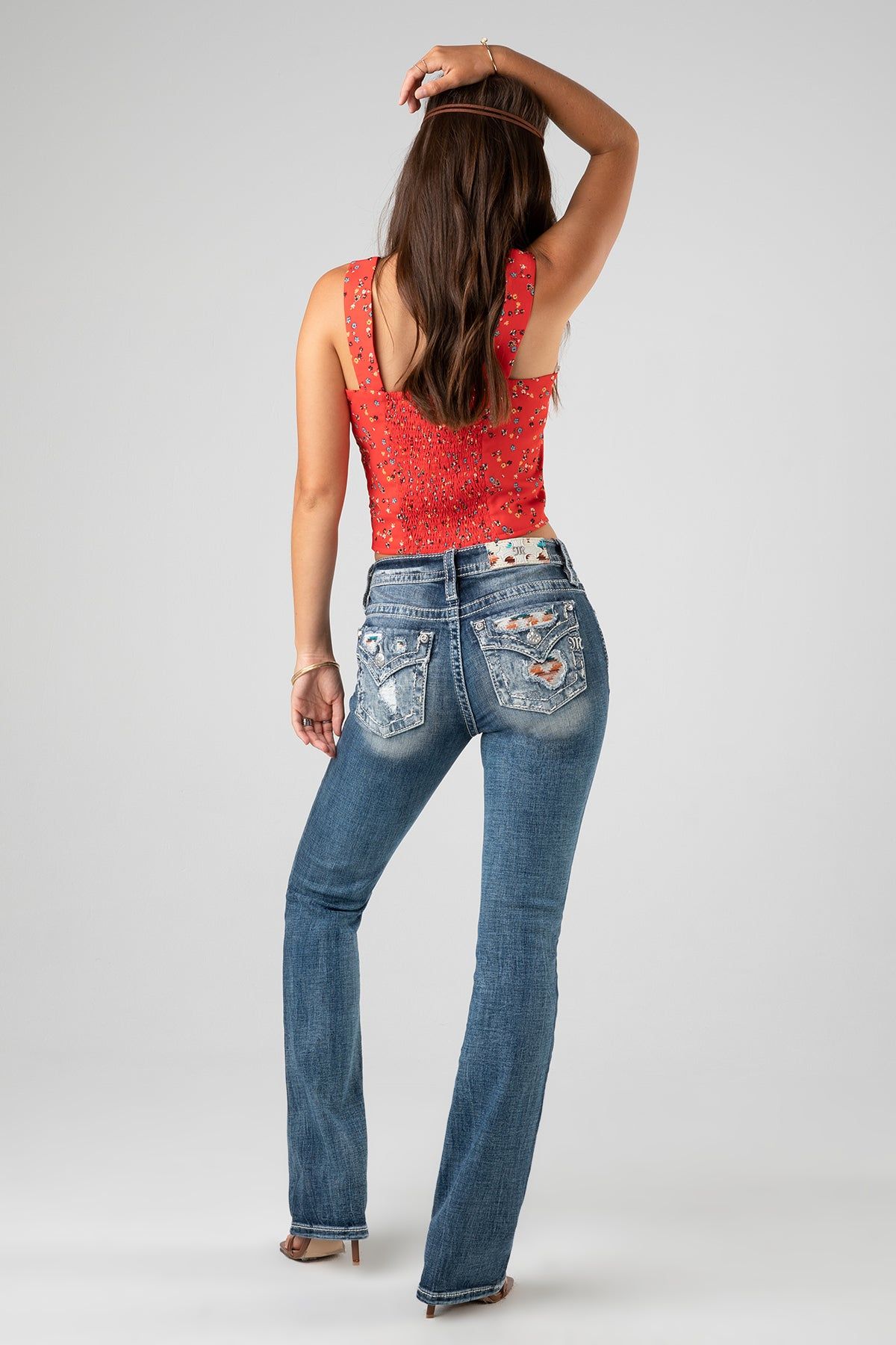 Torn Aztec Bootcut Jeans sold by Miss Me product image thumbnail 7