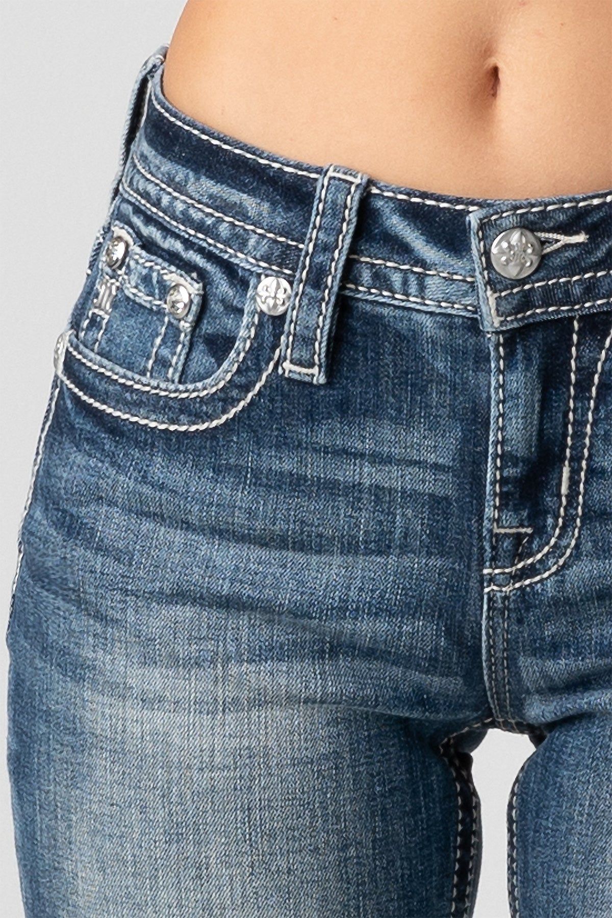 Torn Aztec Bootcut Jeans sold by Miss Me product image thumbnail 5