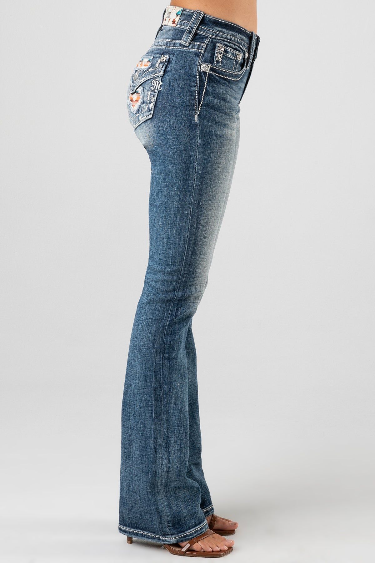 Torn Aztec Bootcut Jeans sold by Miss Me product image thumbnail 3
