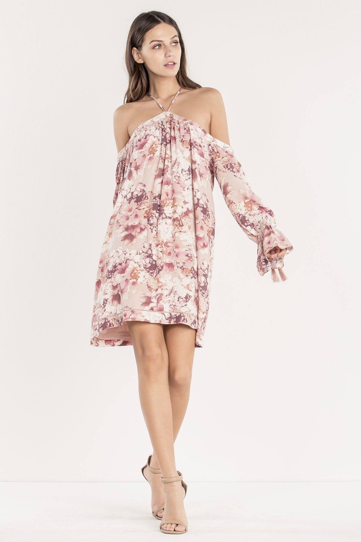 Prized Possession Halter Off The Shoulder Dress sold by Miss Me product image thumbnail 4