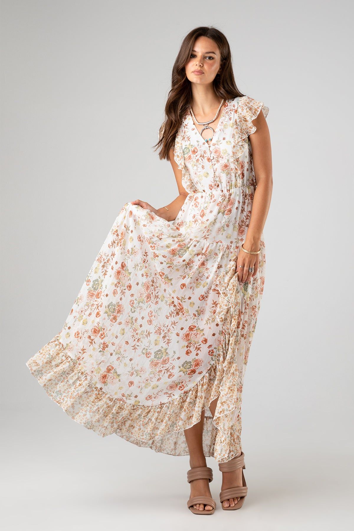 Floral Maxi Dress sold by Miss Me product image thumbnail 4