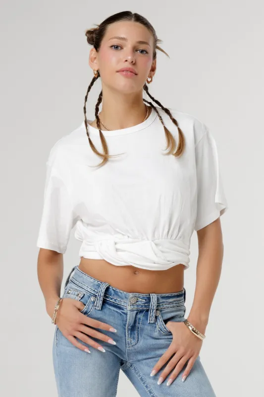 Gathered Boxy Tee sold by Miss Me