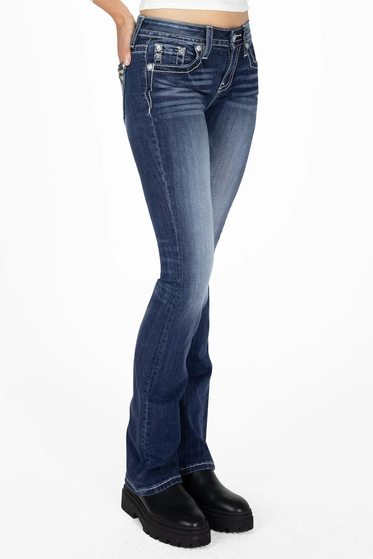 Feather Dreamcatcher Bootcut Jeans sold by Miss Me product image thumbnail 3