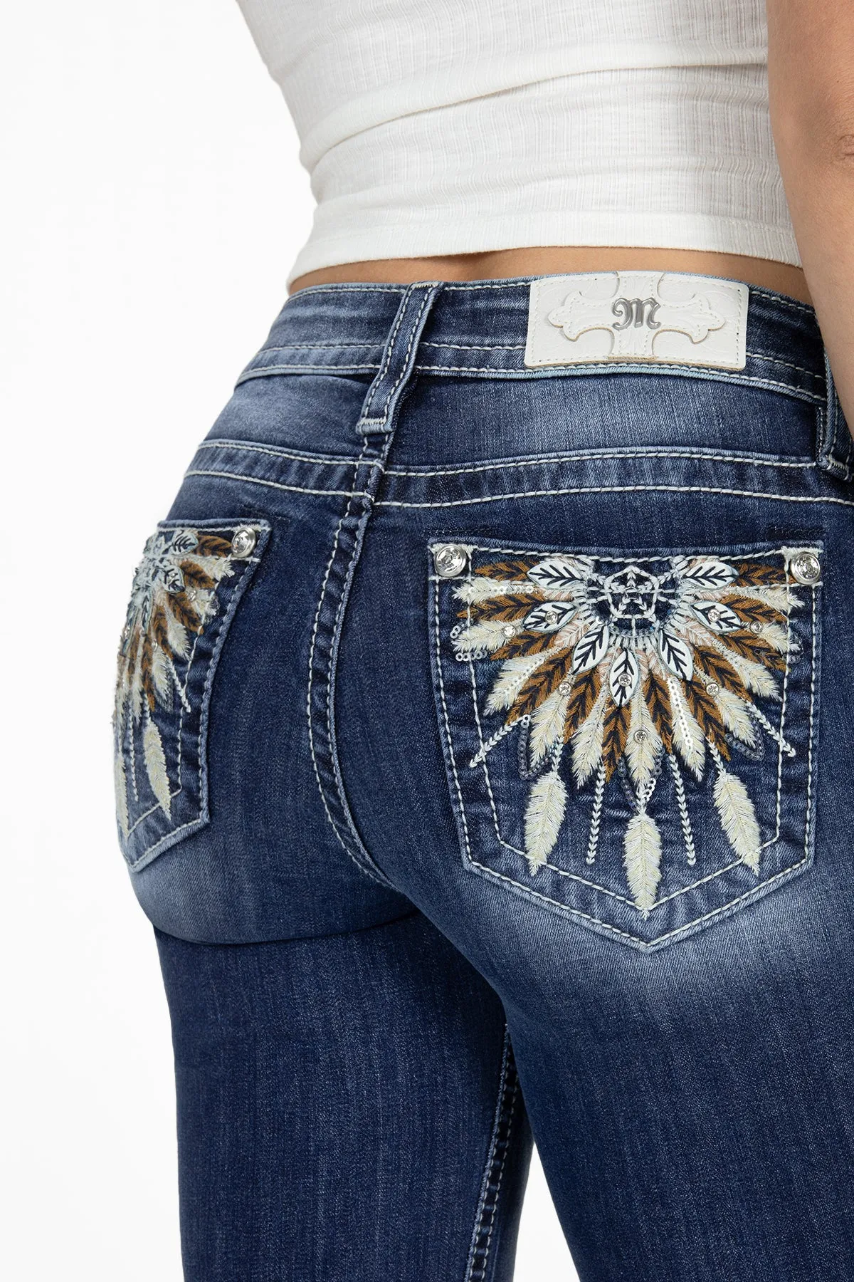 Feather Dreamcatcher Bootcut Jeans sold by Miss Me product image thumbnail 4