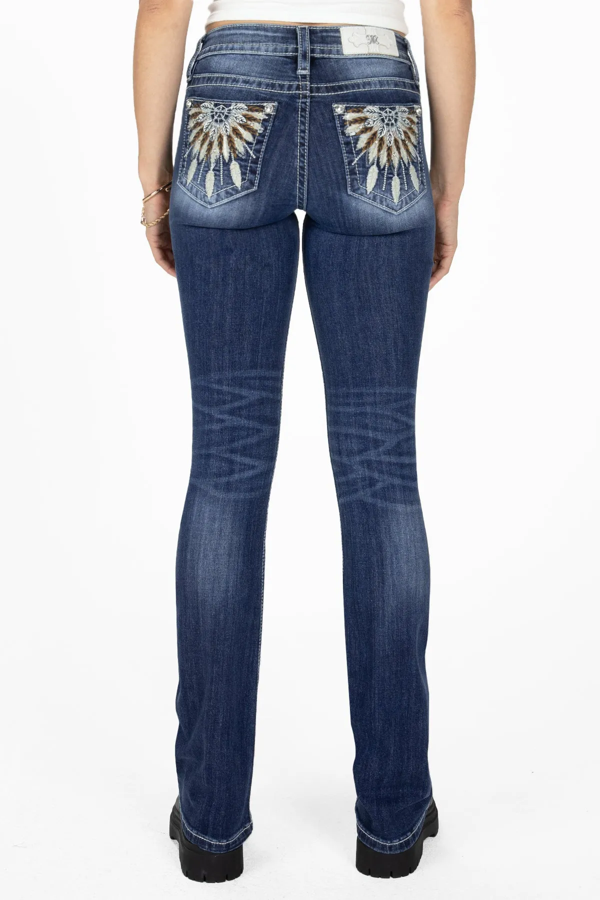 Feather Dreamcatcher Bootcut Jeans sold by Miss Me