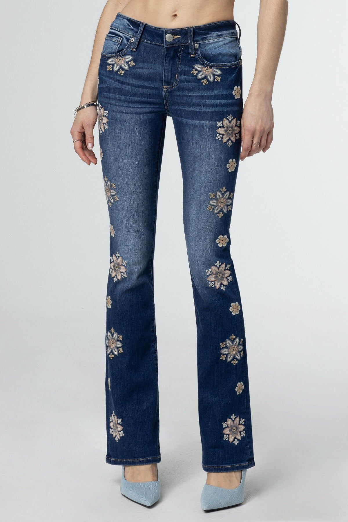 Falling Flowers Bootcut Jeans sold by Miss Me