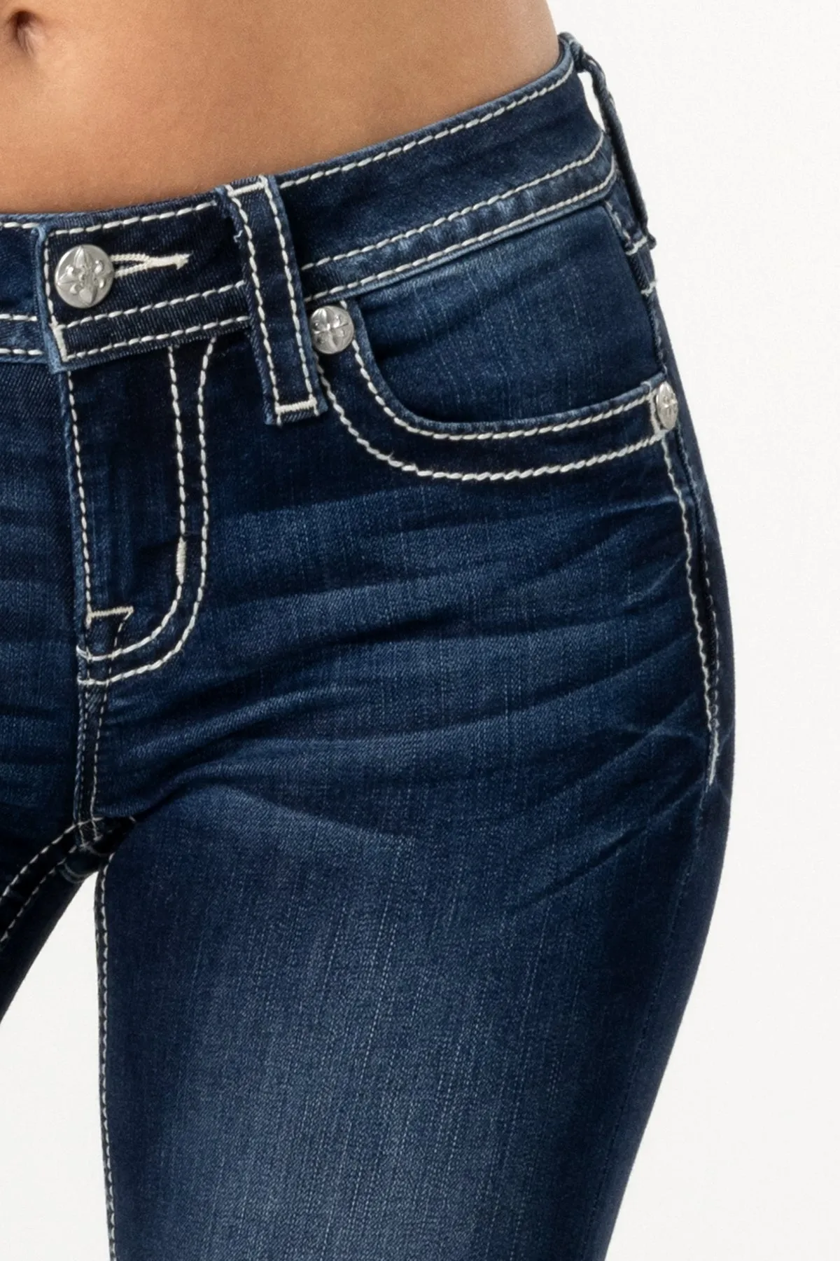 Crissy Silver Bootcut Jeans sold by Miss Me product image thumbnail 2