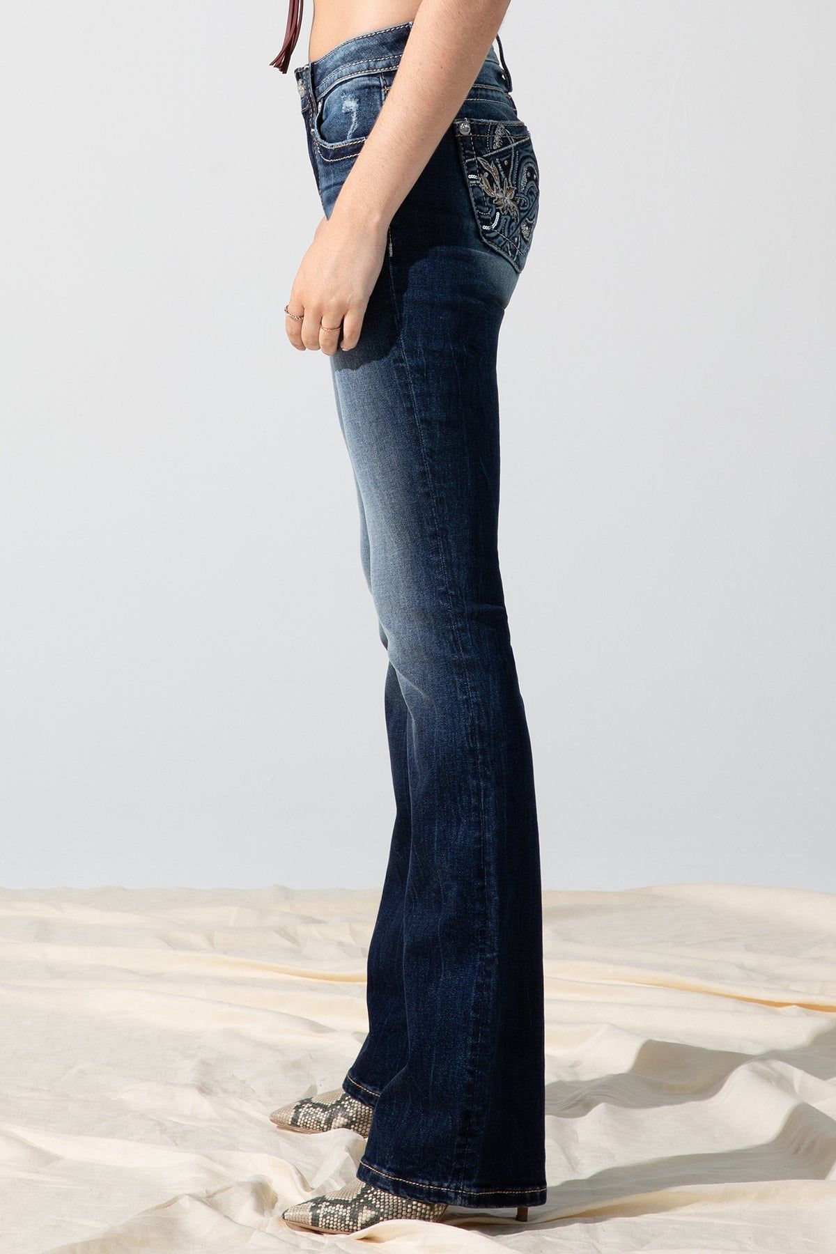 Broken Fleur Bootcut Jeans - SOLD OUT (checked 3/27) sold by Miss Me product image thumbnail 3