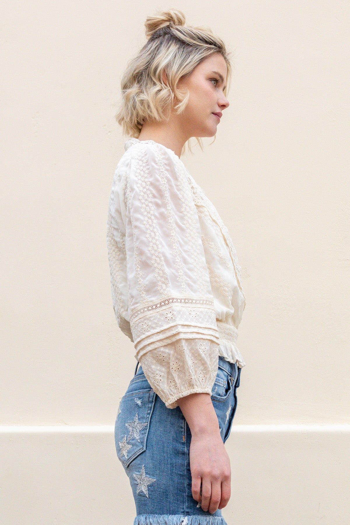 Surplice Crochet Top sold by Miss Me product image thumbnail 3