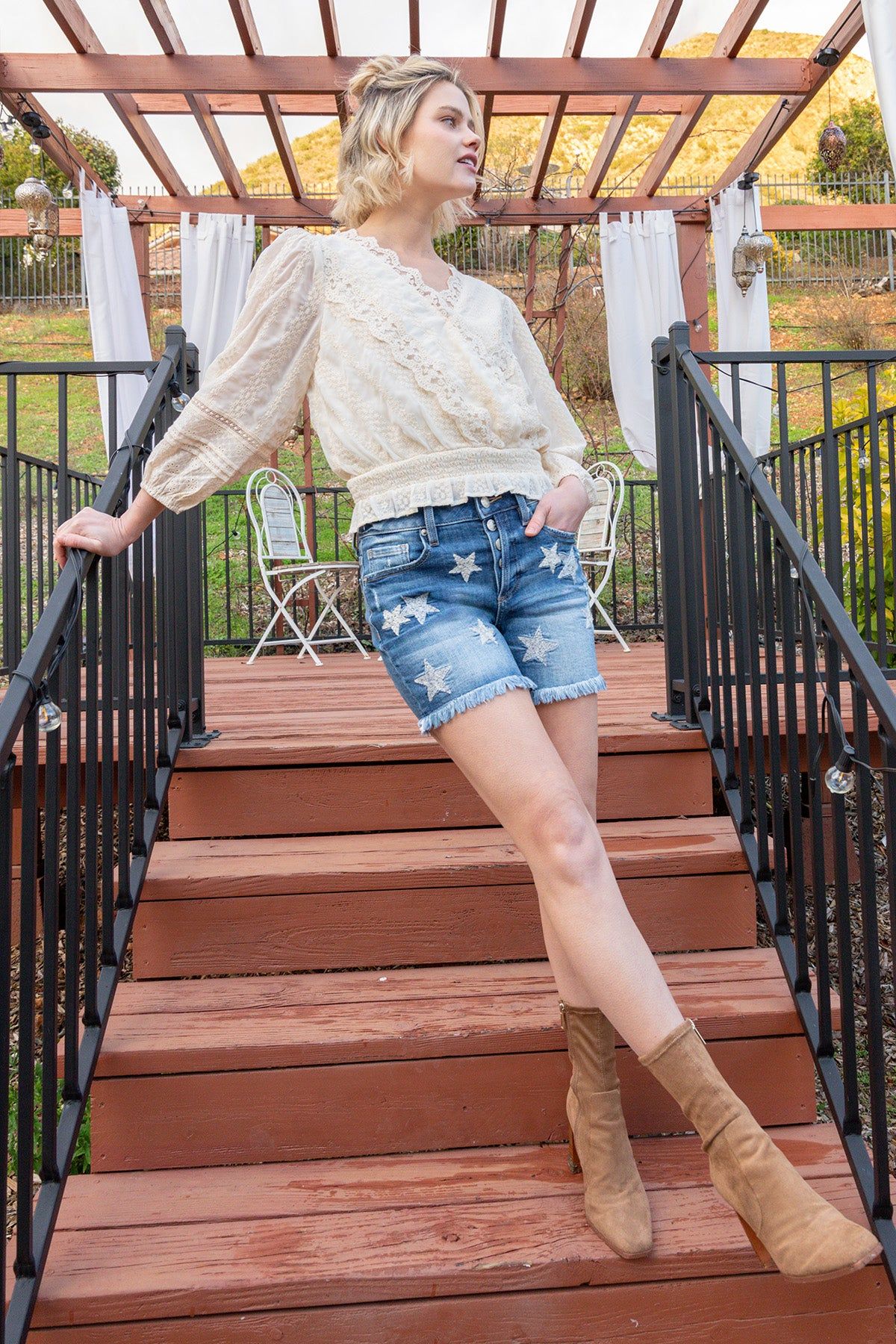 Surplice Crochet Top sold by Miss Me product image thumbnail 4