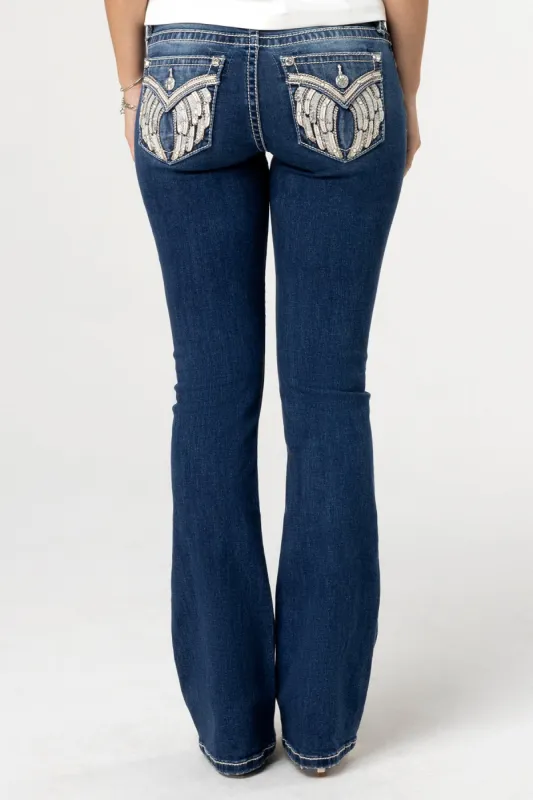 Diamond Angel Bootcut Jeans sold by Miss Me