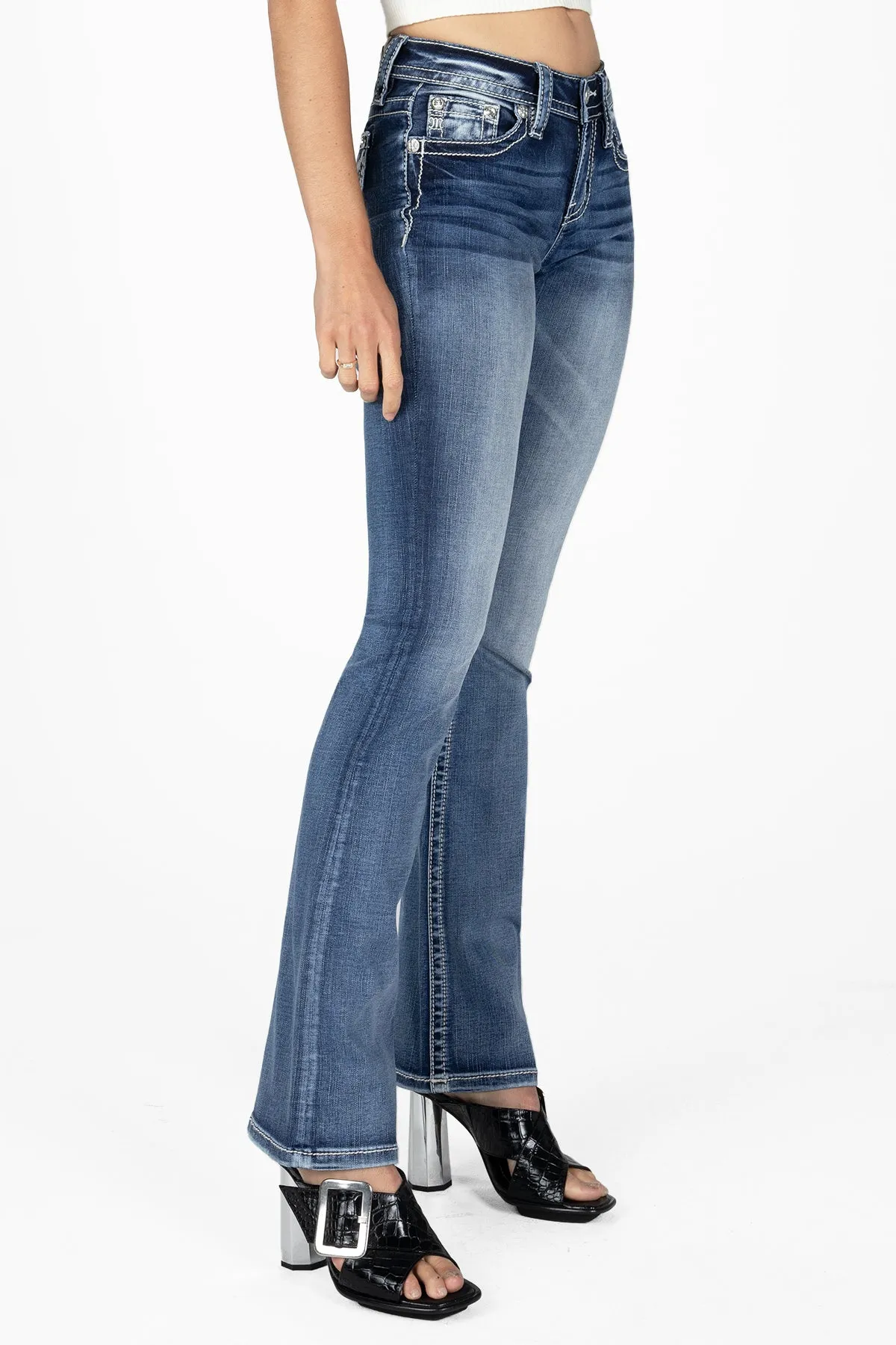 Turquoise Aztec Longhorn Bootcut sold by Miss Me product image thumbnail 3