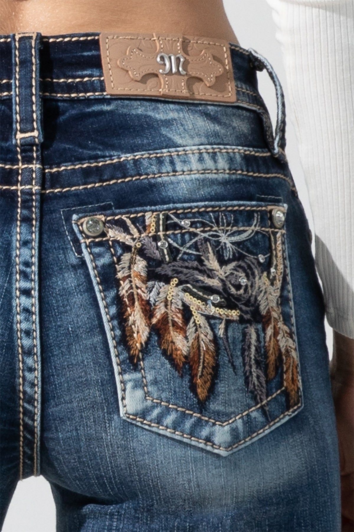 Feather Dream Bootcut Jean sold by Miss Me product image thumbnail 4