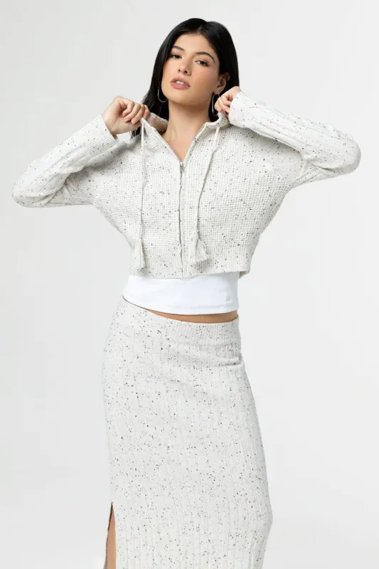 Shea Crop Knit Hoodie sold by Miss Me