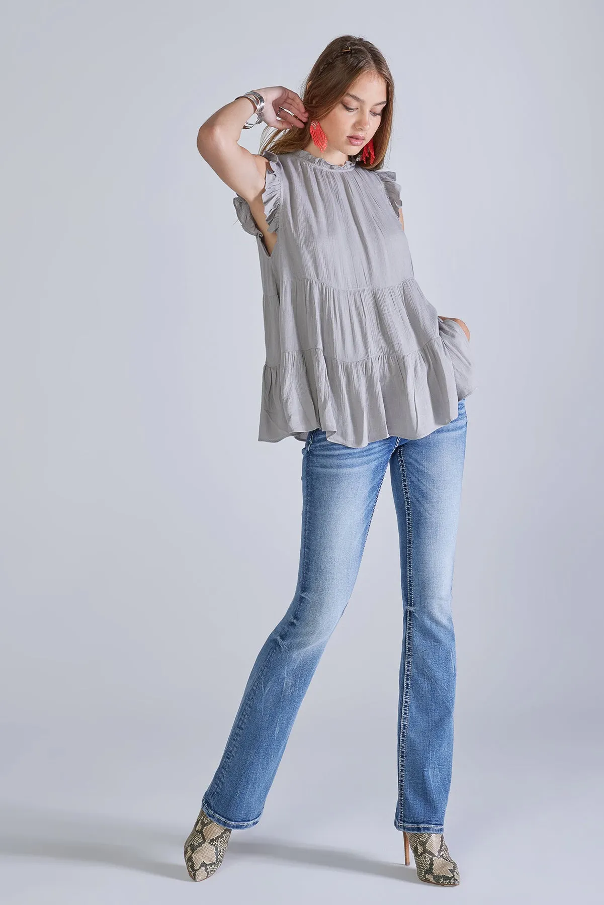 Tiered Sleeveless Top sold by Miss Me product image thumbnail 4