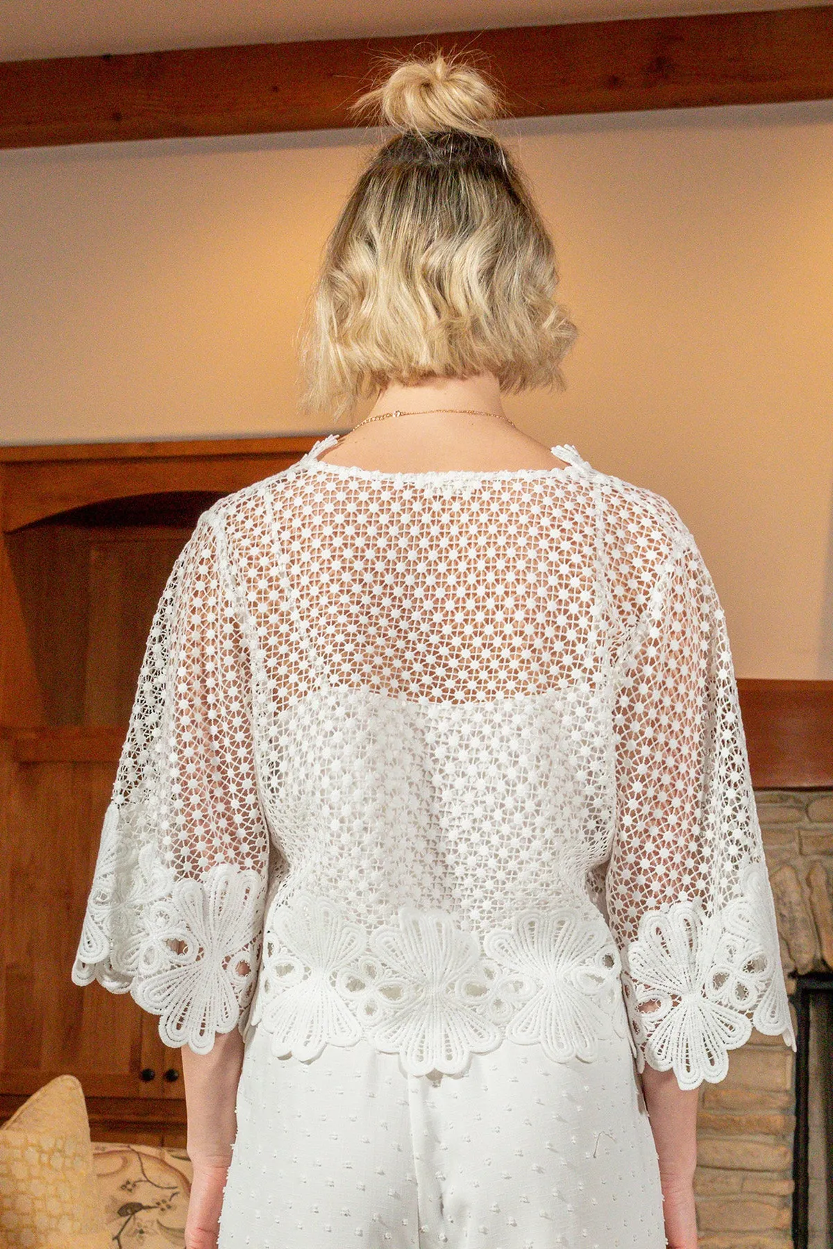 Sheer Crochet Top sold by Miss Me product image thumbnail 4