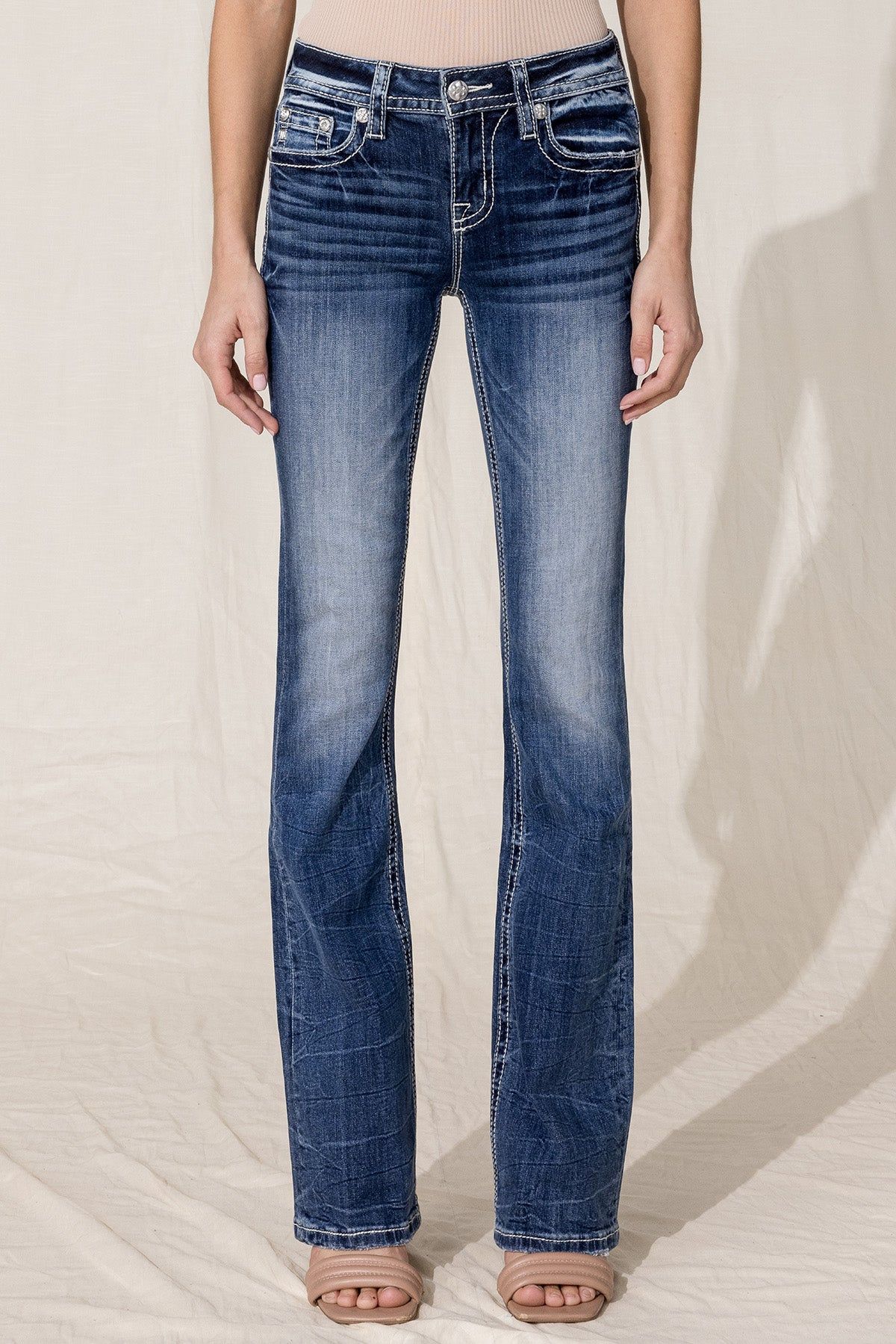 Lovely Cross Bootcut Jean sold by Miss Me product image thumbnail 4