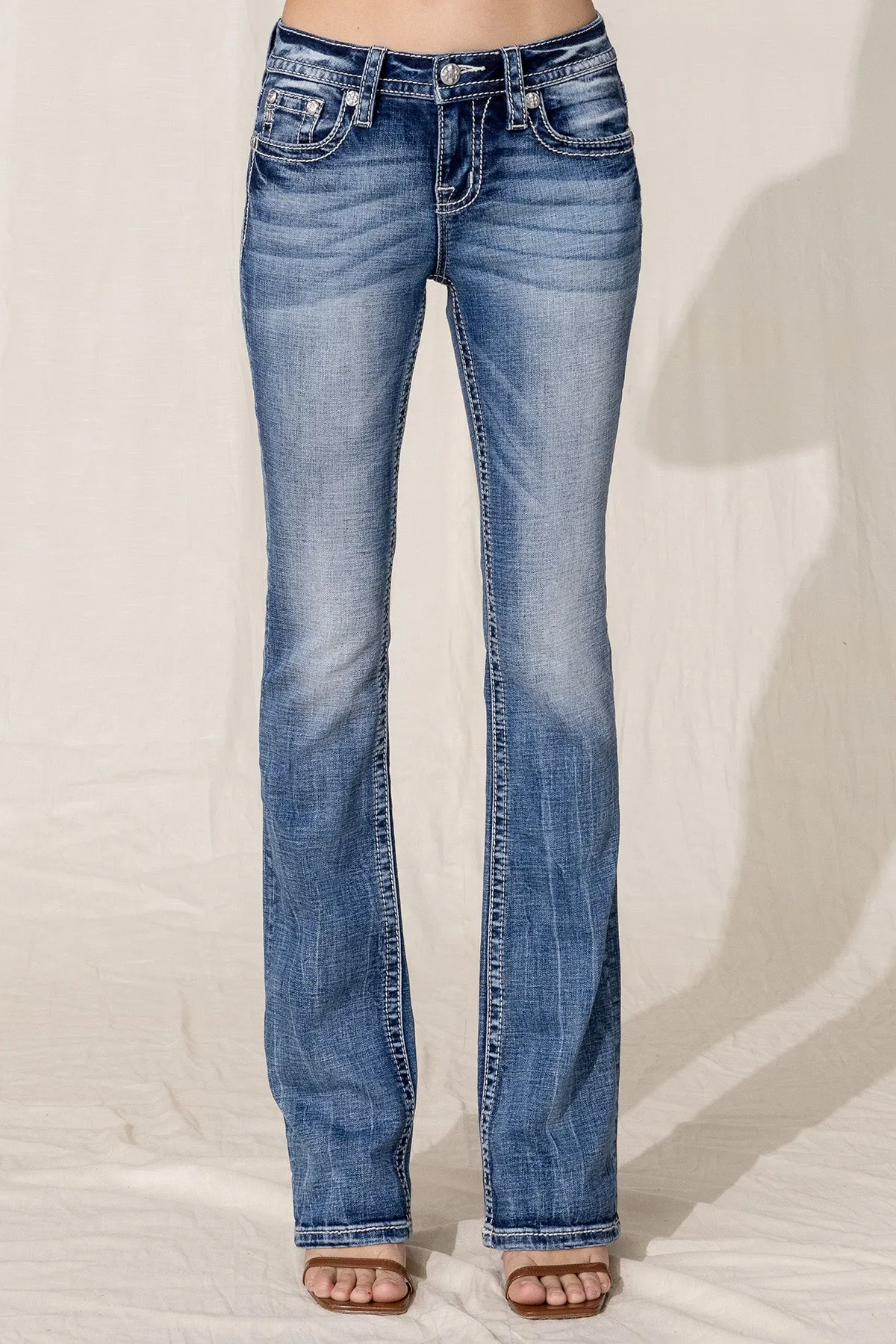 Rebel With A Cross Bootcut Jeans sold by Miss Me product image thumbnail 4