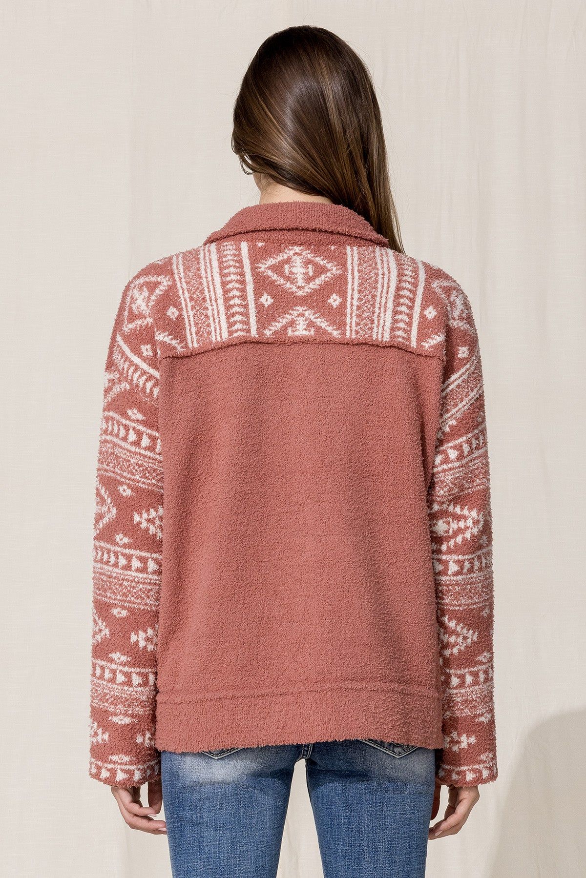 Aztec Printed Shacket sold by Miss Me product image thumbnail 3