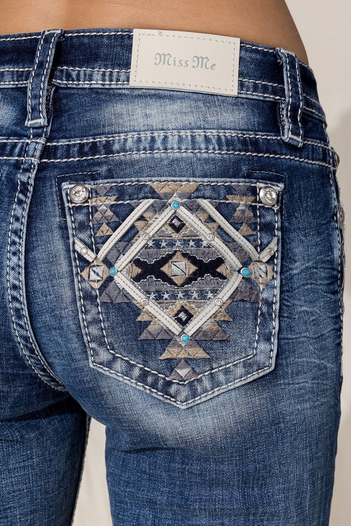 Aztec Dimension Bootcut Jean sold by Miss Me product image thumbnail 4