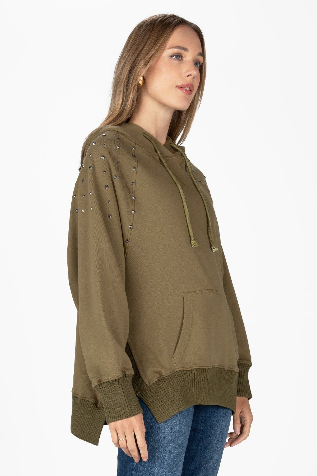 Studded Oversized Hoodie sold by Miss Me product image thumbnail 5