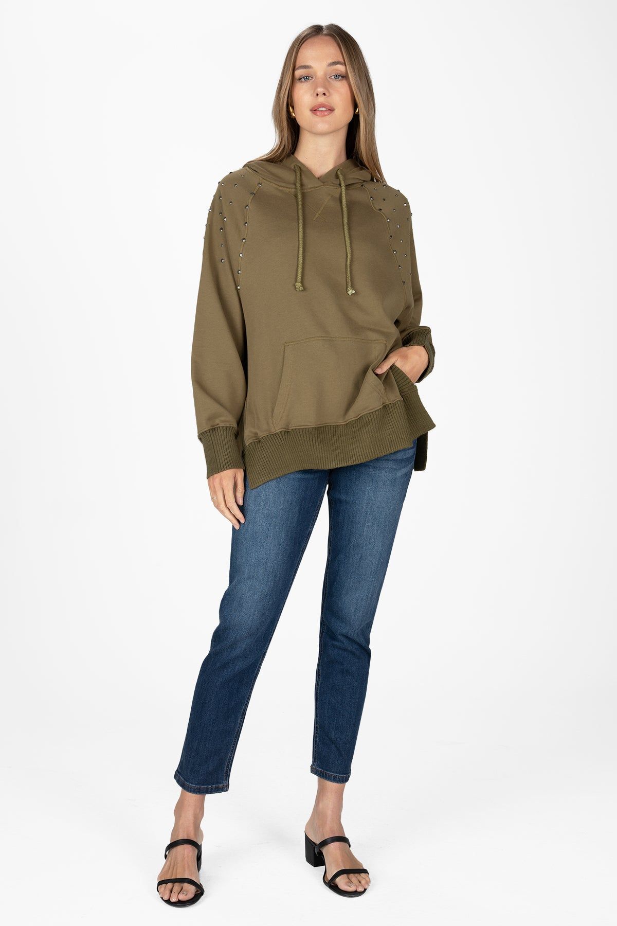 Studded Oversized Hoodie sold by Miss Me product image thumbnail 2