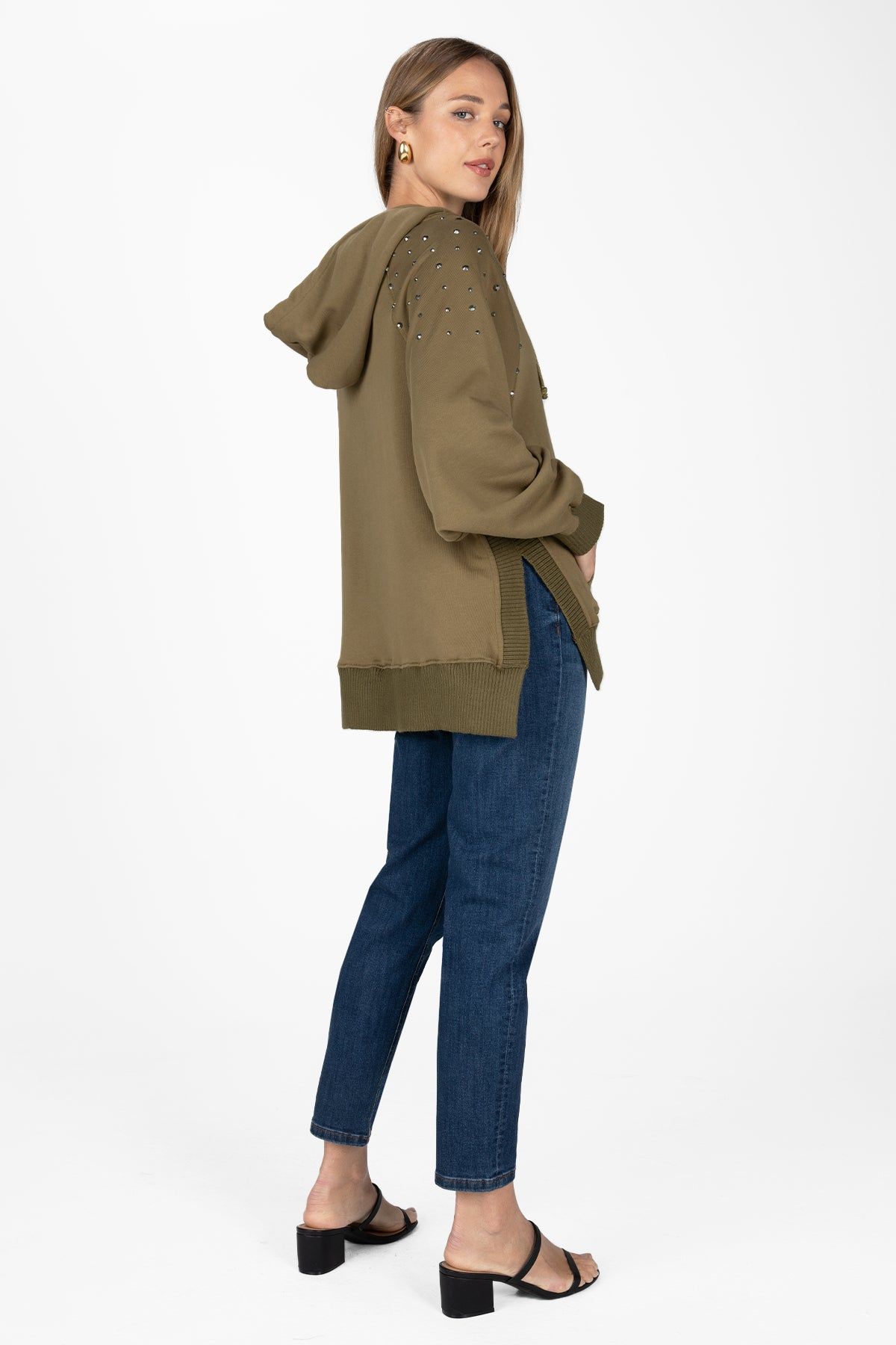 Studded Oversized Hoodie sold by Miss Me product image thumbnail 4