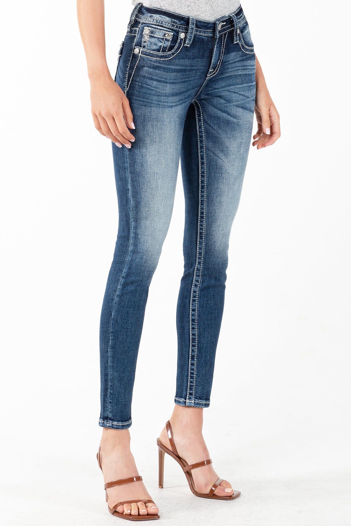 Fearless Flower Skinny Jean sold by Miss Me product image thumbnail 3