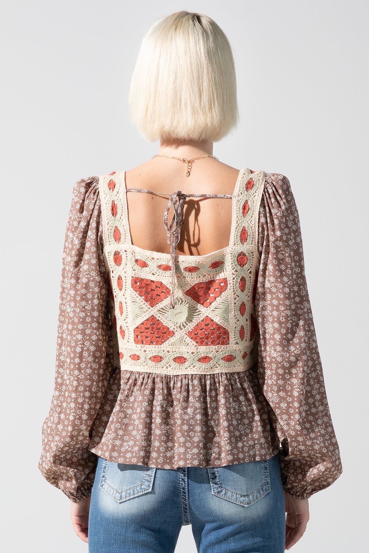 Ditzy Floral Crochet Top sold by Miss Me product image thumbnail 2