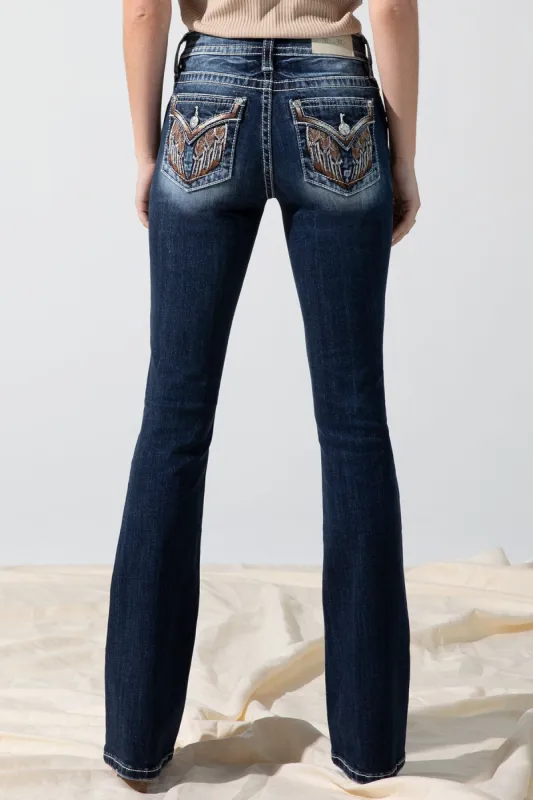Ombre Wing Bootcut Jeans sold by Miss Me