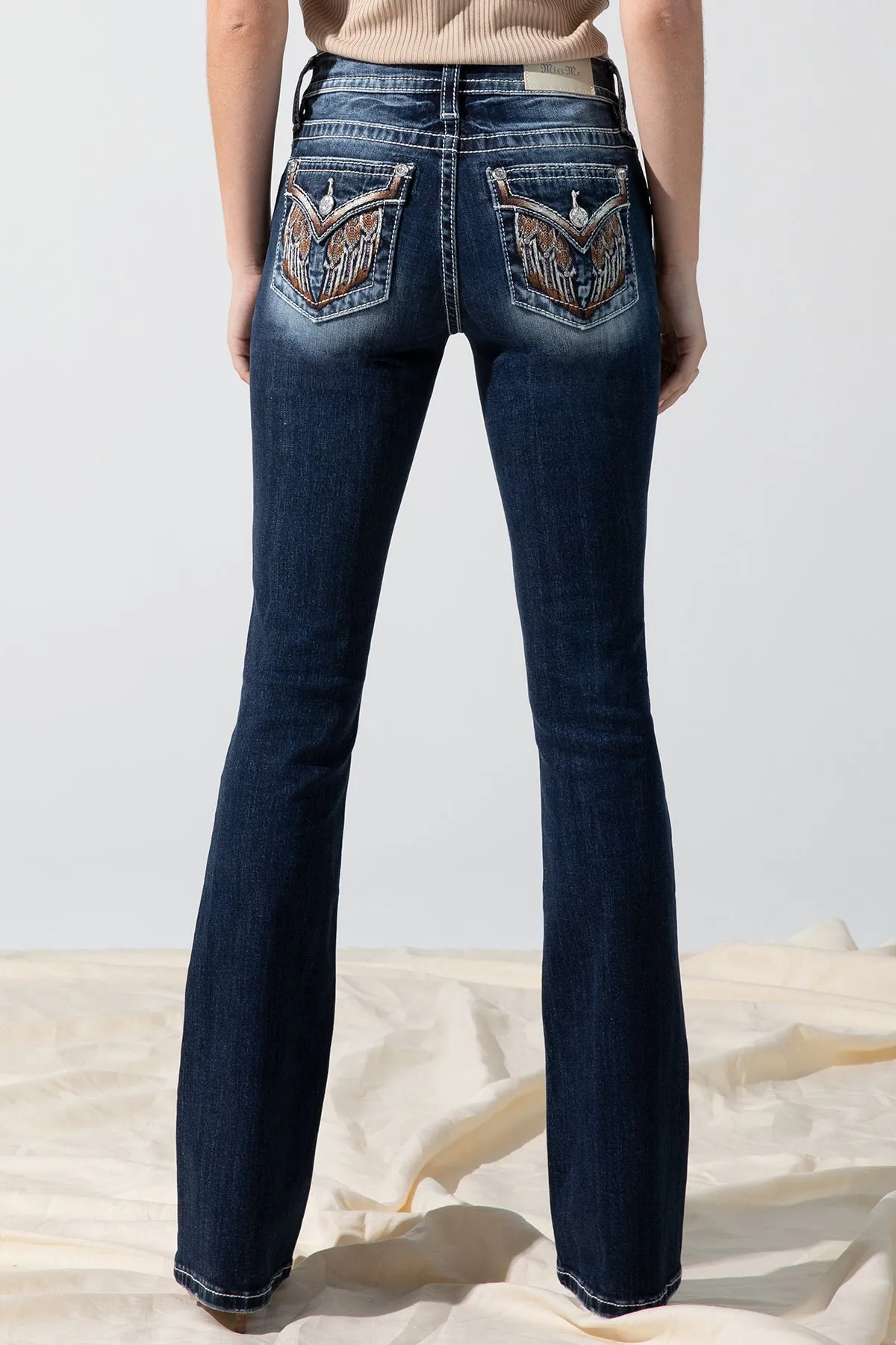 Ombre Wing Bootcut Jeans sold by Miss Me