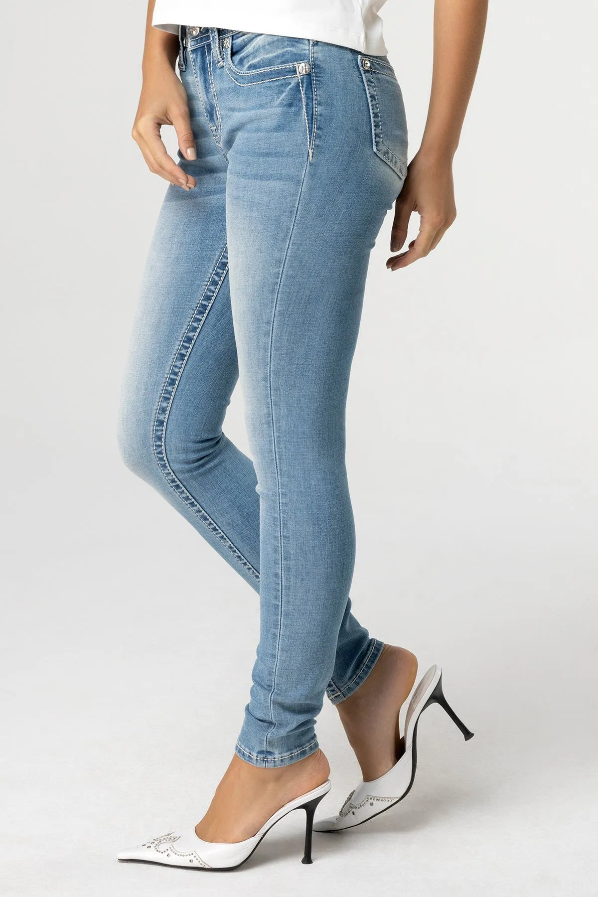 Classic Heaven Light Skinny Jeans sold by Miss Me product image thumbnail 5