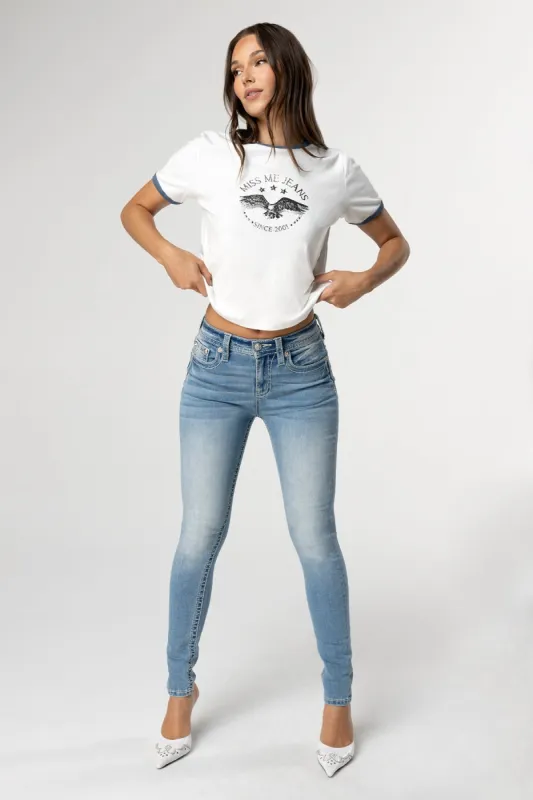 Classic Heaven Light Skinny Jeans sold by Miss Me