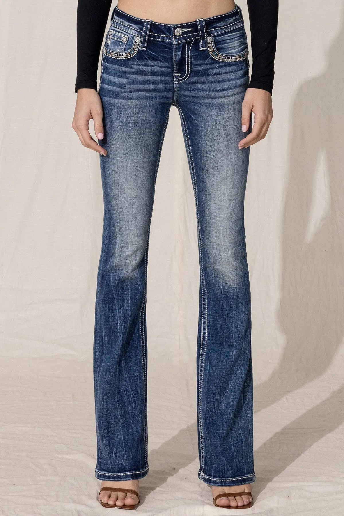 Tribal Road Bootcut Jeans sold by Miss Me product image thumbnail 4