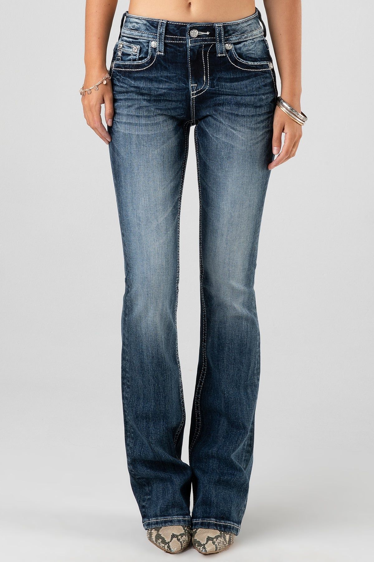 Blinged Wing Bootcut Jeans sold by Miss Me product image thumbnail 2