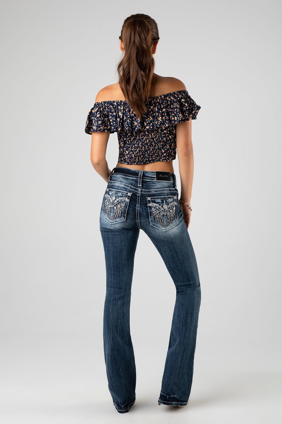 Blinged Wing Bootcut Jeans sold by Miss Me product image thumbnail 7