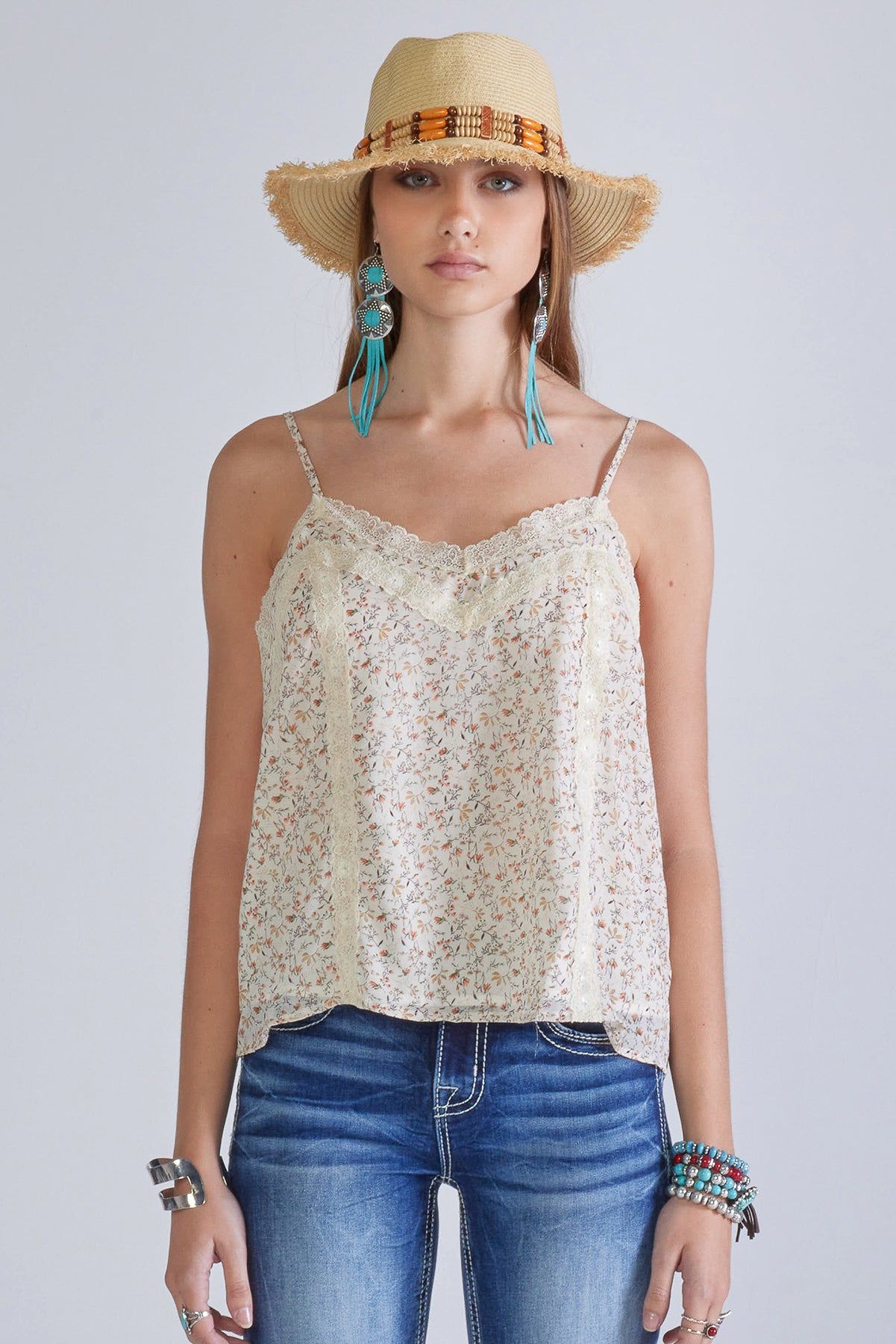 Floral Print Cami sold by Miss Me