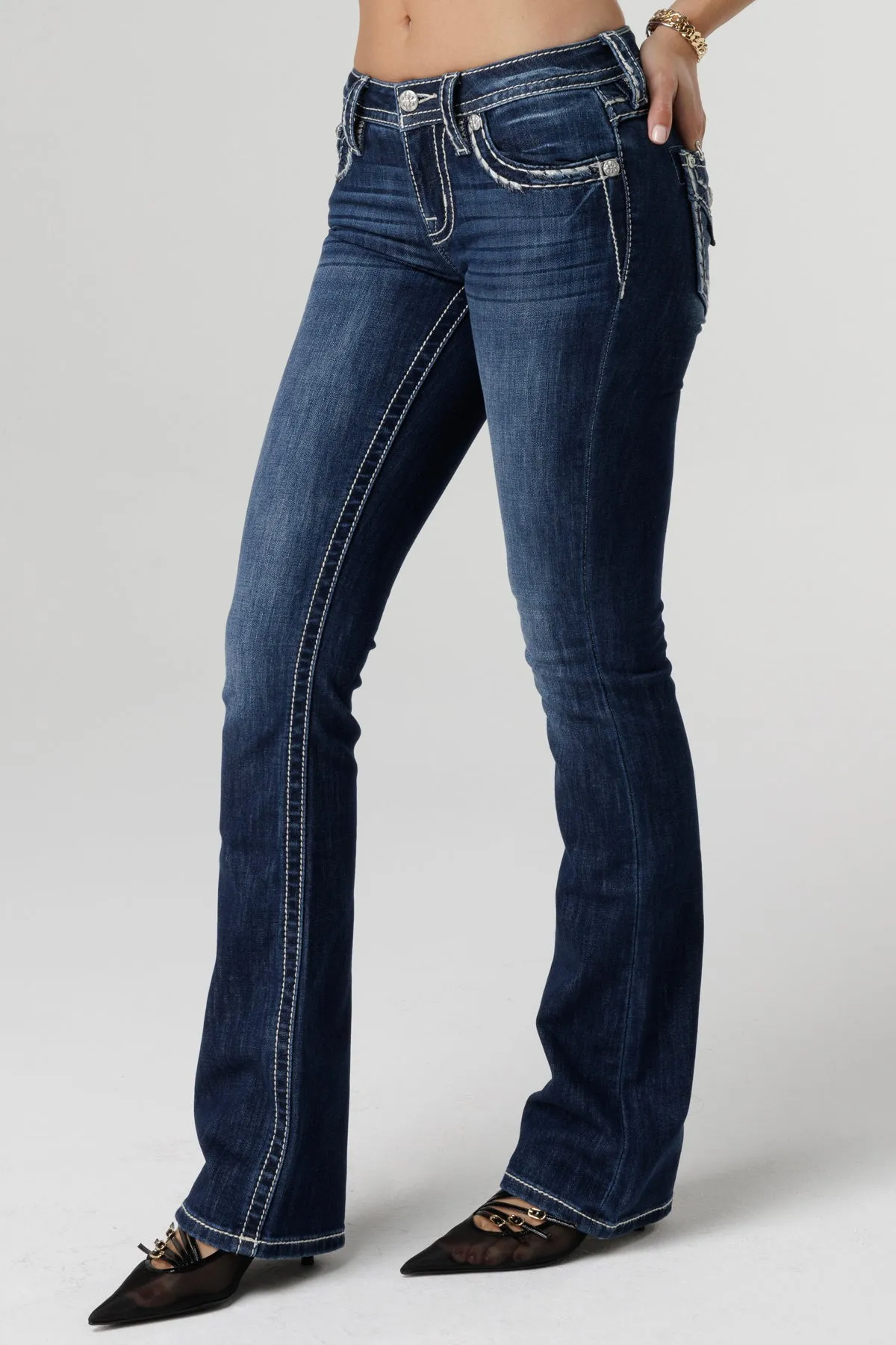 Classic Saddle Stitch Bootcut Jeans sold by Miss Me product image thumbnail 3
