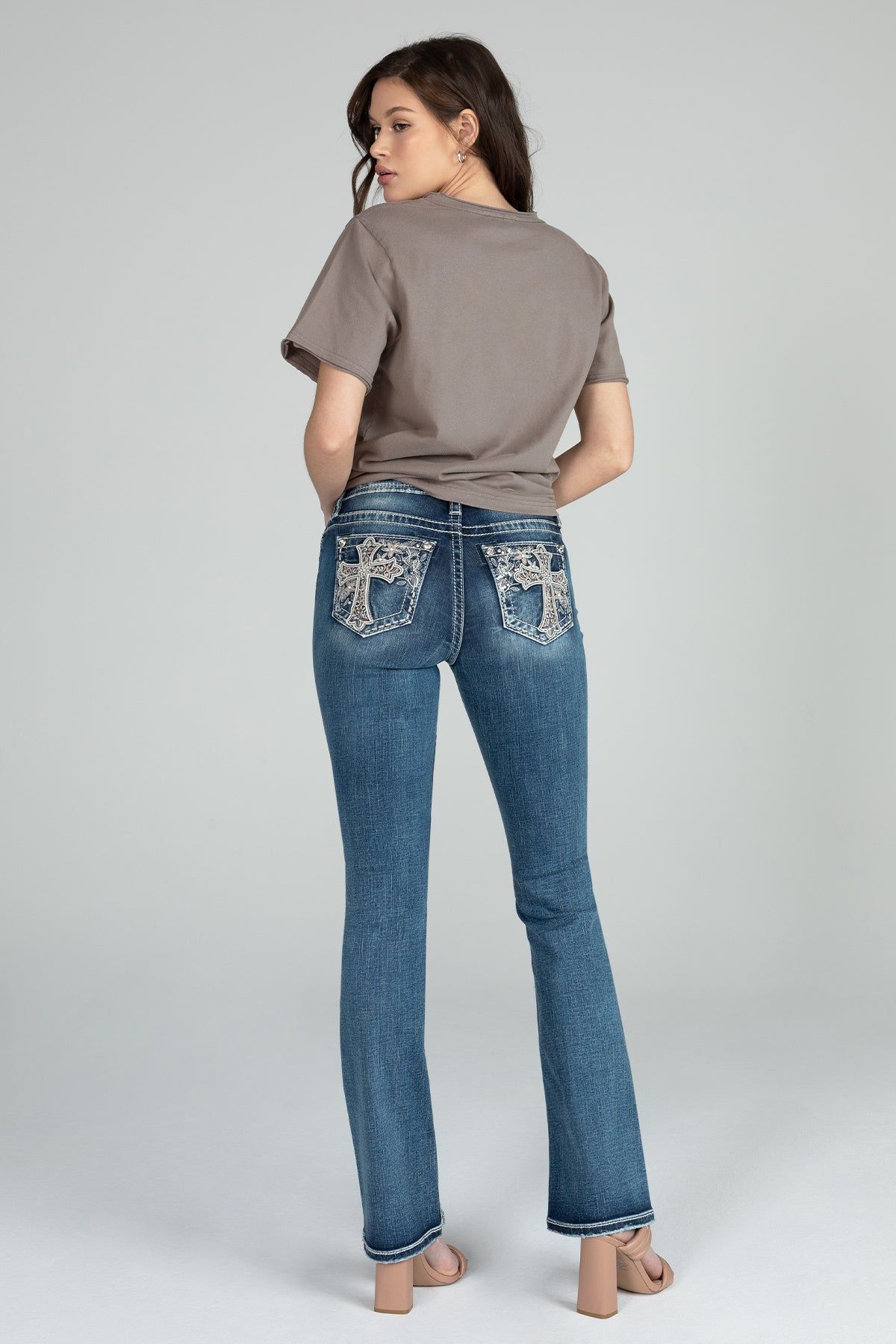 Cowgirl Boots Flower Tee sold by Miss Me product image thumbnail 2