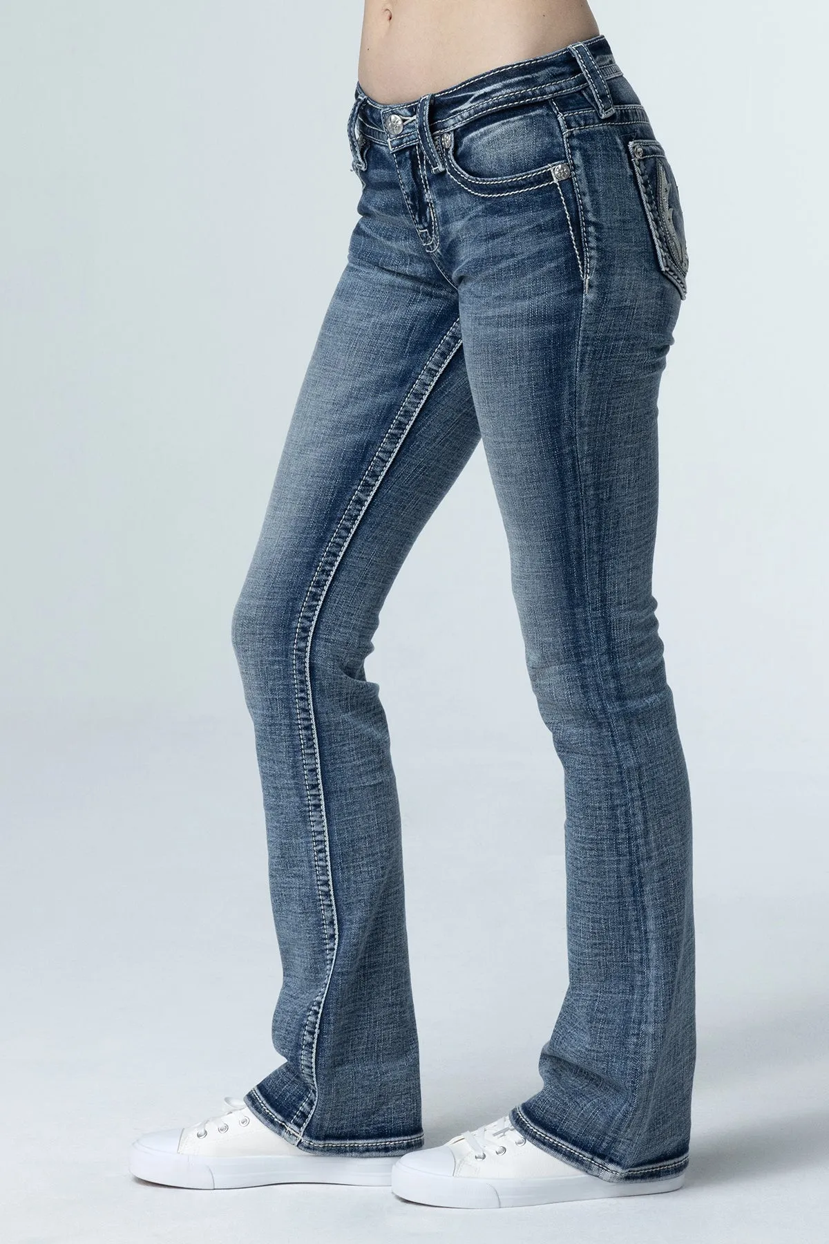 Subtle Star Horseshoe Bootcut Jeans sold by Miss Me product image thumbnail 3