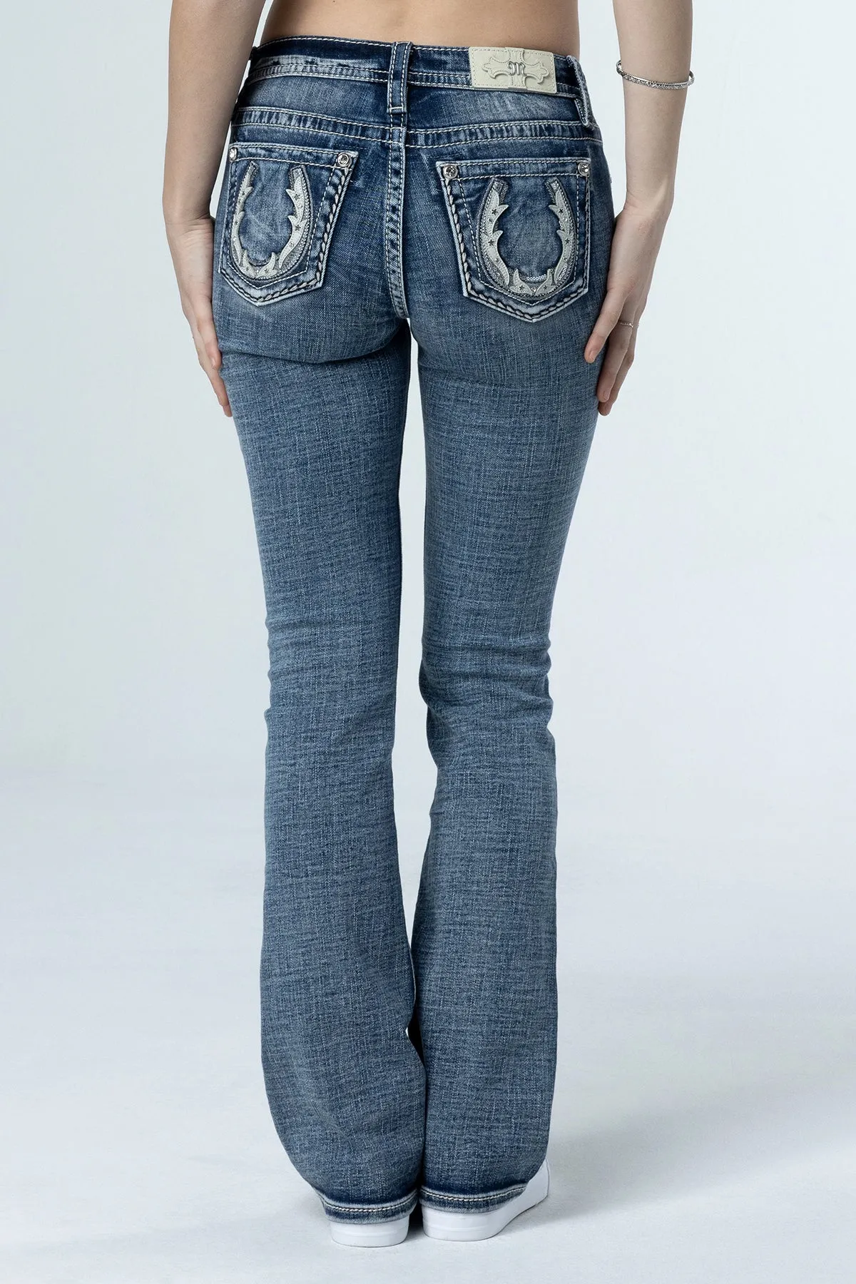 Subtle Star Horseshoe Bootcut Jeans sold by Miss Me