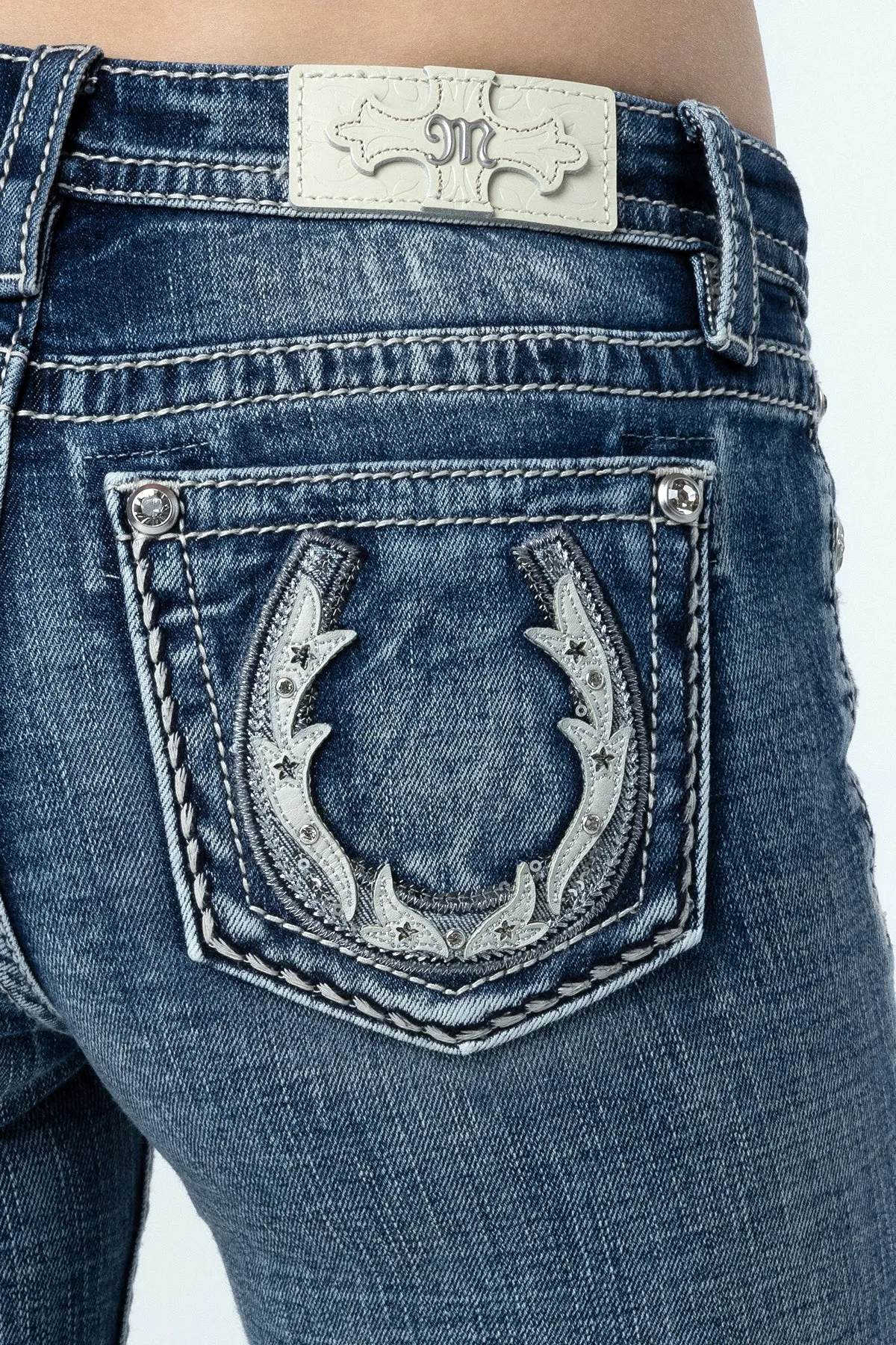 Subtle Star Horseshoe Bootcut Jeans sold by Miss Me product image thumbnail 4