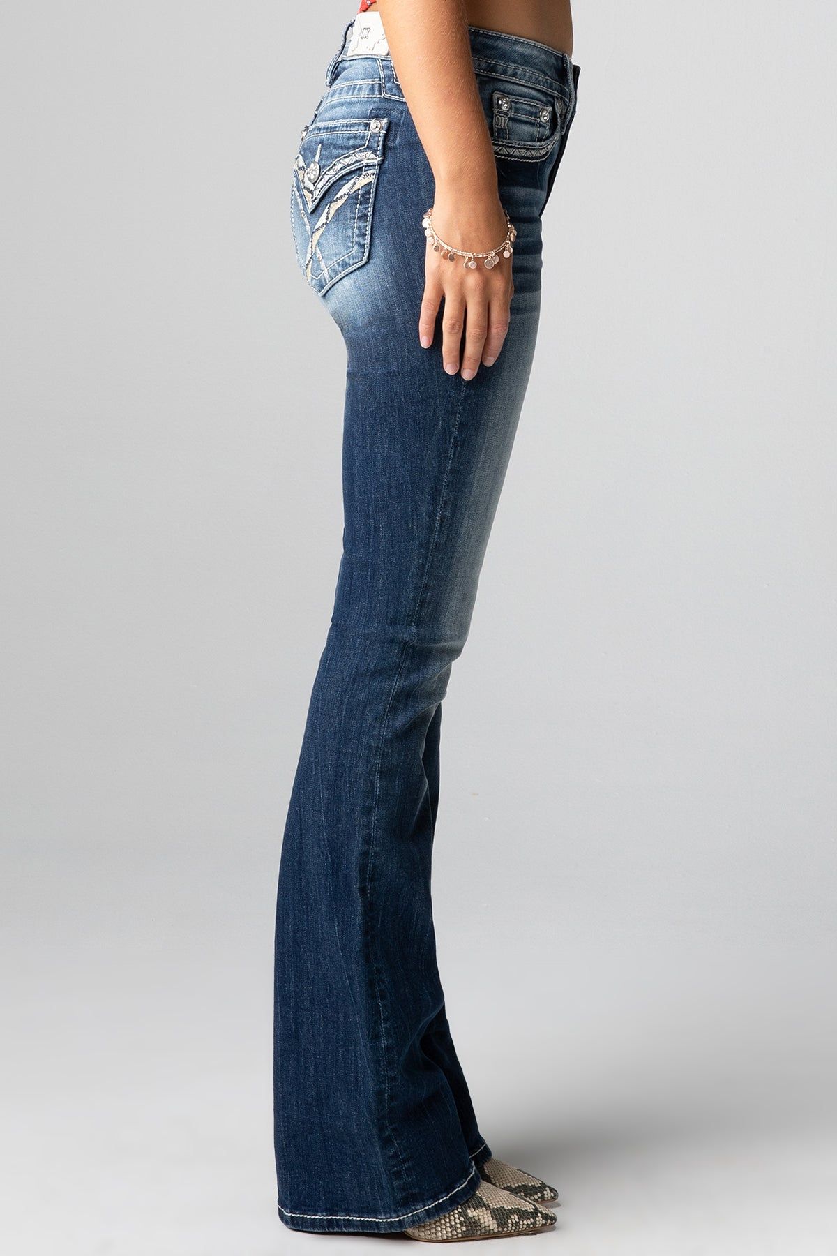 Zagged X Bootcut Jeans sold by Miss Me product image thumbnail 3