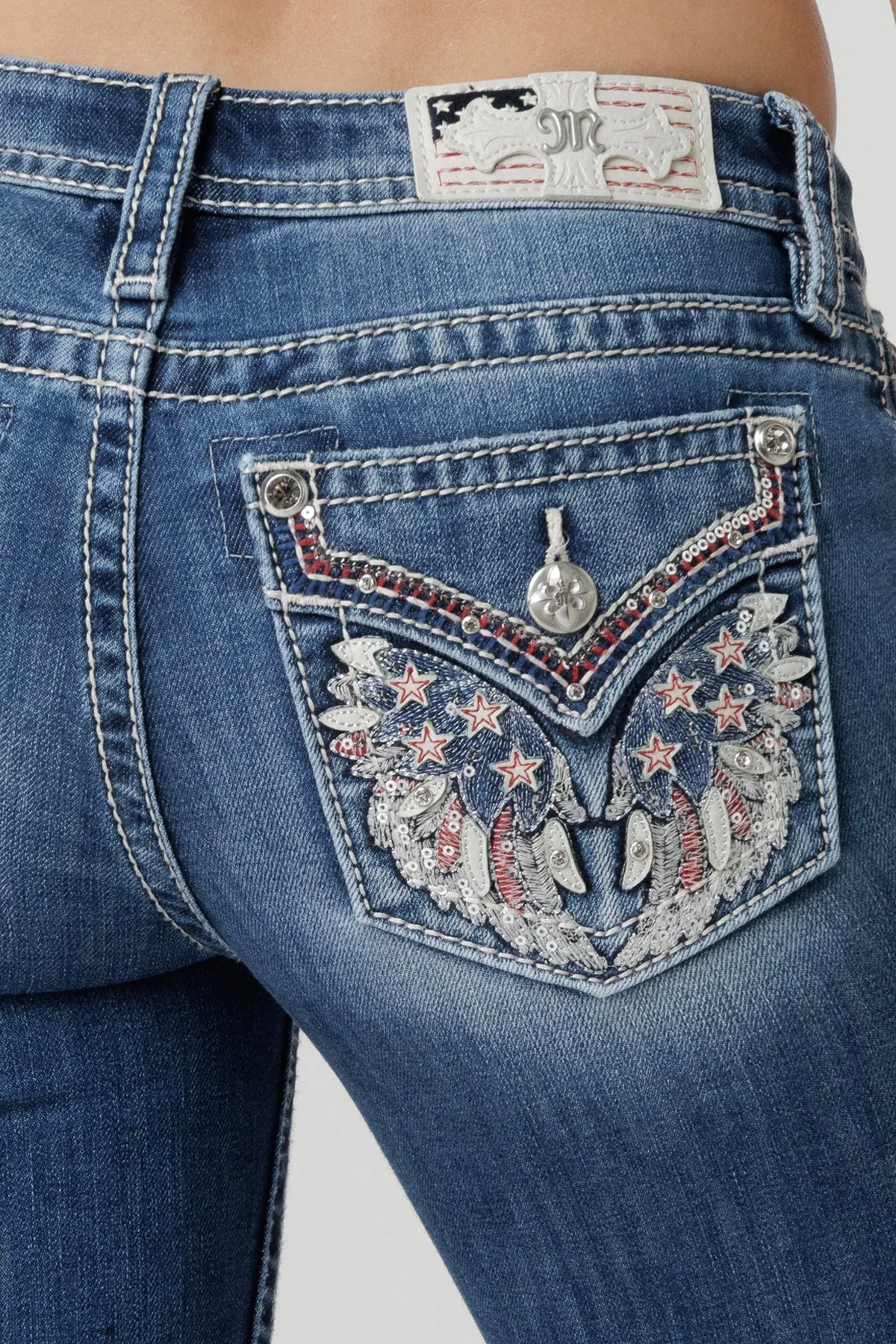 Americana Feathers Bootcut Jeans sold by Miss Me product image thumbnail 2
