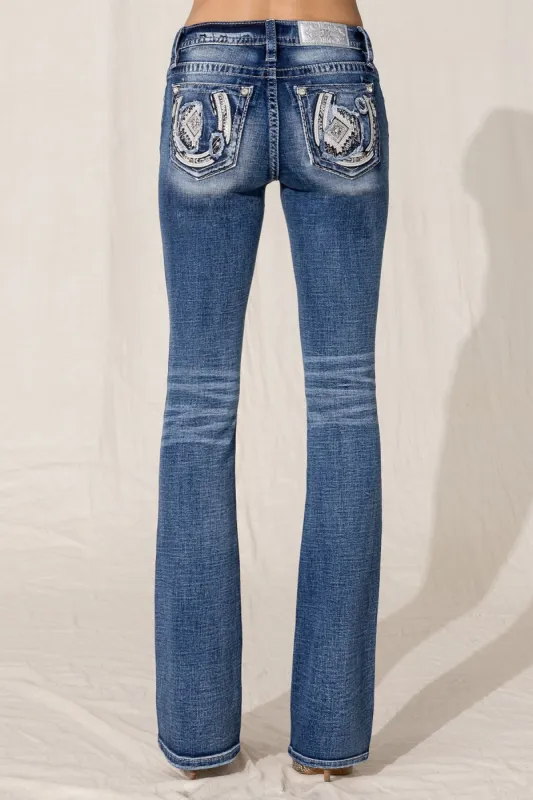 Aztec Horseshoe Bootcut Jean sold by Miss Me