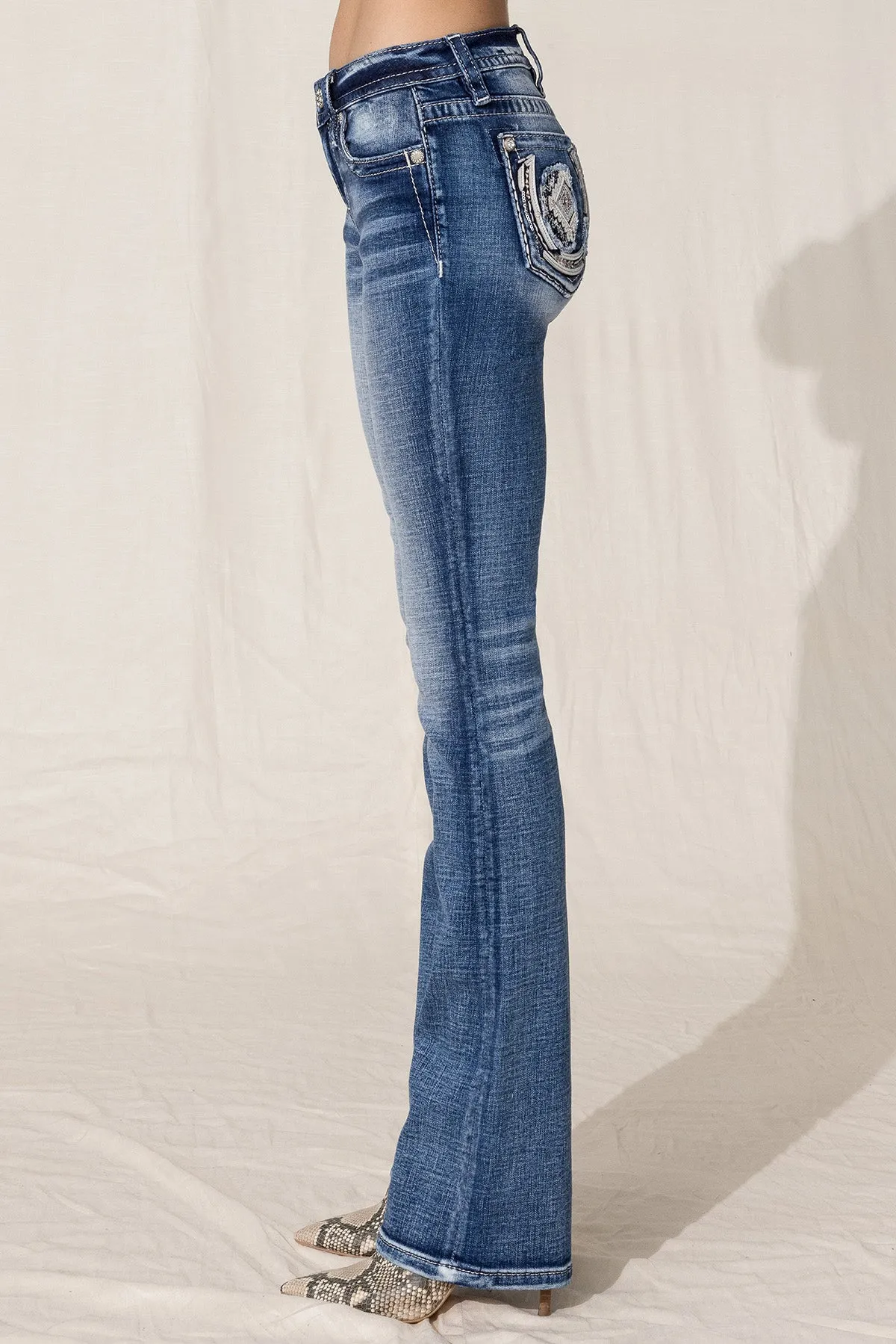 Aztec Horseshoe Bootcut Jean sold by Miss Me product image thumbnail 5