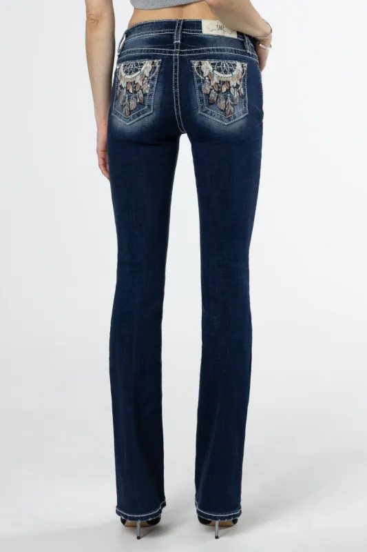 Hazel Feathers Bootcut Jeans sold by Miss Me