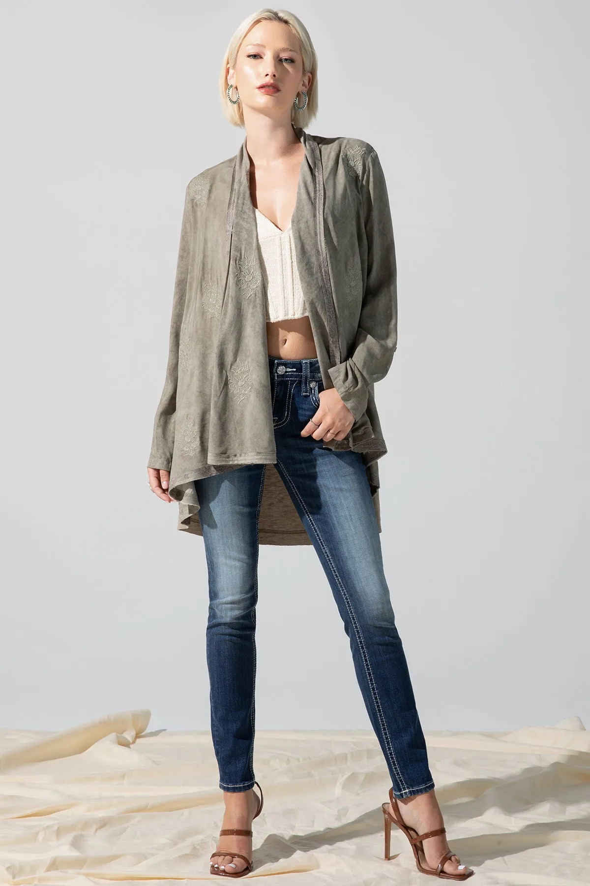 Open Drape Cardigan sold by Miss Me product image thumbnail 4