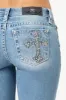 Rebel With A Cross Bootcut Jeans sold by Miss Me